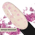 Гель лак для ногтей, молочный, с поталью, трехфазный, 8 мл, LED/UV, белый, розовый (05) - Фото 4