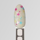 Гель лак для ногтей, «MILK GLITTER», 3-х фазный, 8мл, LED/UV, цвет прозрачный (03) - Фото 11