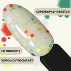 Гель лак для ногтей, «MILK GLITTER», трехфазный, 8 мл, LED/UV, прозрачный (06) - Фото 4