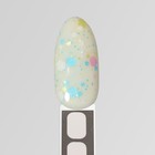 Гель лак для ногтей, «MILK GLITTER», 3-х фазный, 8мл, LED/UV, цвет прозрачный (08) - Фото 11