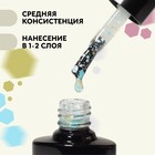 Гель лак для ногтей, «MILK GLITTER», трехфазный, 8 мл, LED/UV, прозрачный (08) - Фото 3