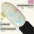Гель лак для ногтей, «MILK GLITTER», трехфазный, 8 мл, LED/UV, прозрачный (08) - Фото 4
