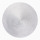 Салфетка сервировочная Доляна цв.серебро, d 38 см - Фото 3