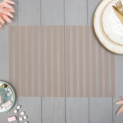 Салфетка на стол «Доляна», бежевая, 45×30 см