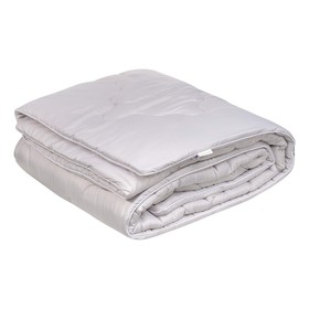 Одеяло демисезонное, размер 195х215 см, цвет серый