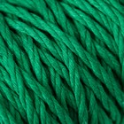 Шнур для вязания 80% хлопок, 20% полиэстер крученый 3 мм, 185г/45м,21-зеленый - фото 23510420
