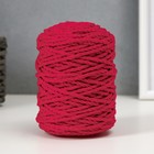 Шнур для вязания 80% хлопок, 20% полиэстер крученый 3 мм, 185г/45м, 26-красный - фото 320928133