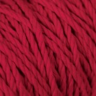 Шнур для вязания 80% хлопок, 20% полиэстер крученый 3 мм, 185г/45м, 26-красный - Фото 3