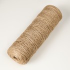 Пряжа джутовая 100% джут 400м/600 гр, 3-х ниточная - фото 23510467