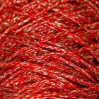 Шнур для вязания 100% полиэфир с люрексом 1 мм цилиндр, 75±10гр, 200м, 27- красный+золото - фото 23510486