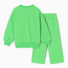 Комплект для девочек (свитшот, брюки), цвет салатовый, рост 122 см - Фото 7