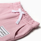 Комплект для девочек (свитшот, брюки), цвет грязно-розовый, рост 98 см - Фото 5