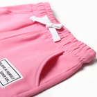 Комплект для девочек (свитшот, брюки), цвет розовый, рост 110 см - Фото 4
