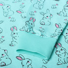 Пижама для девочек, цвет мятный, рост 110 - фото 23529678