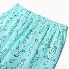 Пижама для девочек, цвет мятный, рост 122 - фото 23529691