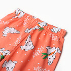 Пижама для девочек, цвет коралловый, рост 104 - фото 23529703