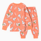 Пижама для девочек, цвет коралловый, рост 110 - фото 23529711