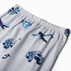 Пижама для мальчиков, цвет серый/самолеты, рост 128 см - Фото 4