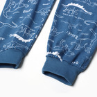 Пижама для мальчиков, цвет джинс, рост 128 см - фото 23540078