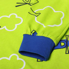 Пижама для мальчиков, цвет зелёный/самолетики, рост 92 см - Фото 3
