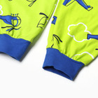 Пижама для мальчиков, цвет зелёный/самолетики, рост 92 см - Фото 5