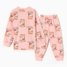 Пижама для девочек, цвет персиковый, рост 92 см - Фото 6