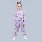 Пижама для девочек, цвет сиреневый, рост 92 см - Фото 4