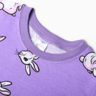Пижама для девочек, цвет сиреневый, рост 104 см - Фото 2