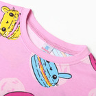 Пижама для девочек, цвет розовый, рост 92 см - Фото 2