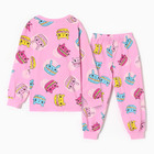 Пижама для девочек, цвет розовый, рост 92 см - Фото 6