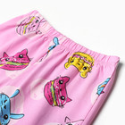 Пижама для девочек, цвет розовый, рост 98 см - Фото 4