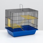 Клетка для грызунов "Гризли 3" с металлическими полками и лесенками, 41 х 30 х 38 см микс - Фото 1