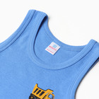 Майка для мальчиков, цвет лазурный, рост 92 см - фото 23530047