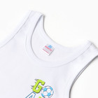 Майка для мальчиков, цвет белый, рост 110 см 10201411