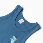 Майка для мальчиков, цвет джинсовый, рост 110 см - фото 23530073