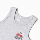 Майка для мальчиков, цвет серый, рост 104 см - фото 23530091