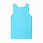 Майка для мальчиков, цвет бирюзовый, рост 104 см - фото 23530102