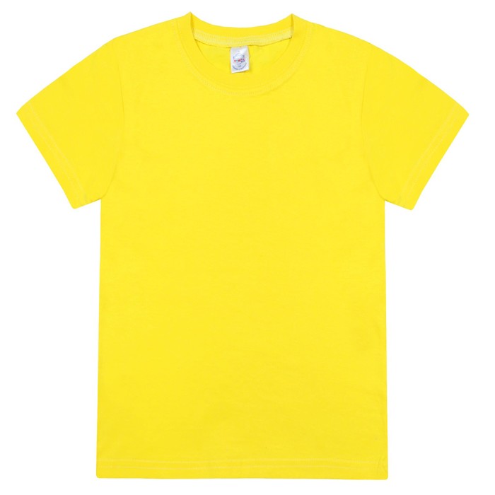 Футболка детская, цвет жёлтый, рост 104 см - Фото 1
