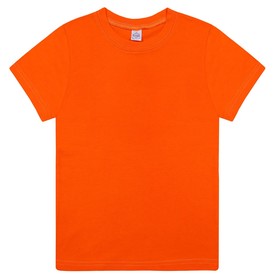 Футболка детская, цвет оранжевый, рост 116 см