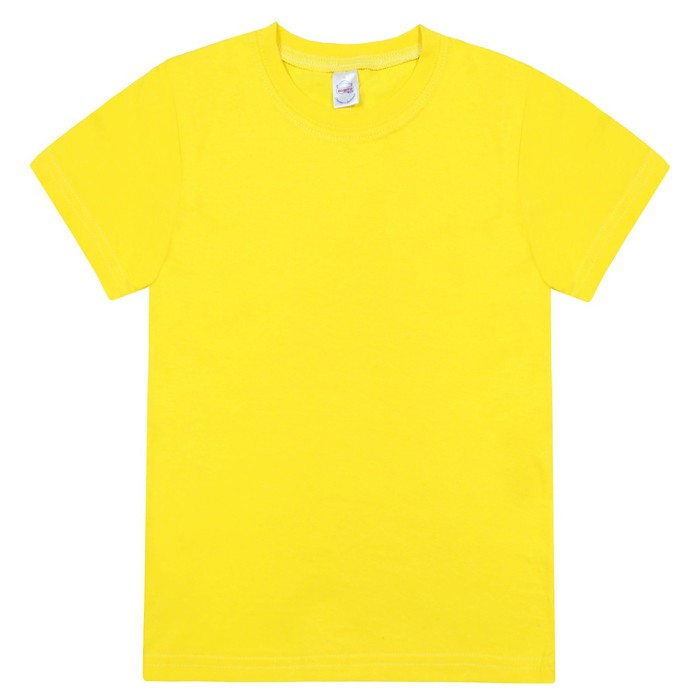 Футболка детская, цвет жёлтый, рост 128 см - Фото 1