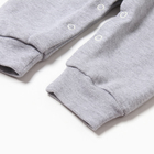 Комбинезон детский, цвет серый, рост 80 см - фото 23535692