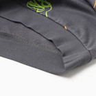 Свитшот для мальчиков, цвет графит/дино, рост 98 - фото 23535856