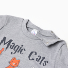 Лонгслив для девочки, цвет серый меланж, рост 86 см - фото 23549001