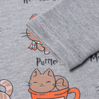 Лонгслив для девочки, цвет серый меланж, рост 86 см - фото 23549002