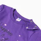Лонгслив для девочки, цвет фиолетовый, рост 92 см - фото 23549028