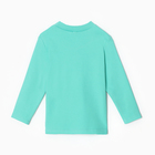 Лонгслив для девочки, цвет ментоловый, рост 86 см - фото 23549063