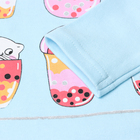 Лонгслив для девочки, цвет голубой, рост 92 см - фото 23549089