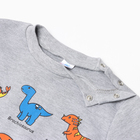 Лонгслив для мальчика, цвет серый меланж , рост 104 см (комплект 2 шт) - фото 23535889