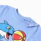 Лонгслив для мальчика, цвет голубой, рост 98 см (комплект 2 шт) - фото 23549139