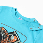 Лонгслив для мальчика, цвет бирюзовый, рост 86 см - фото 23549145